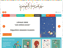 Tablet Screenshot of papelpicadokids.com